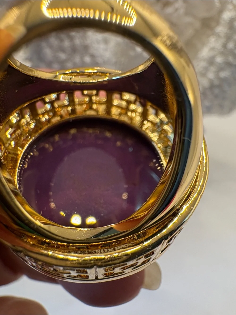 Trina Turk Gold-Tone Purple Statement Cocktail Ring - Fashion Brand